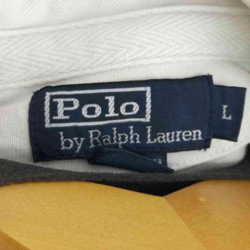 ポロバイラルフローレン Polo by RALPH LAUREN スモールポニーボーダー L/S ポロシャツ メンズ import:L