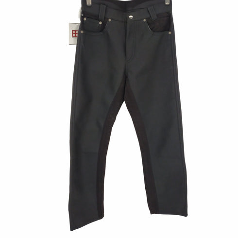 切替レザーパンツ メンズ