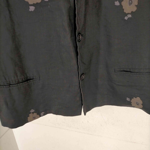 ヨウジヤマモトプールオム Yohji Yamamoto POUR HOMME 90S 98SS 花刺繍 リネン3Bテーラードジャケット メンズ JPN:S
