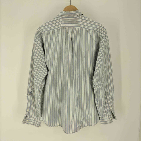 ラルフローレン RALPH LAUREN CLASSIC FIT ポニー刺繍 ストライプ B.D シャツ メンズ import:XL