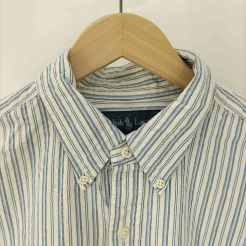 ラルフローレン RALPH LAUREN CLASSIC FIT ポニー刺繍 ストライプ B.D シャツ メンズ import:XL