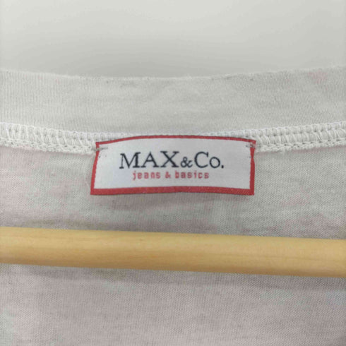 マックスアンドコー MAX & CO. イタリア製 オーバー フルプリント リボン L/S カットソー レディース import:M