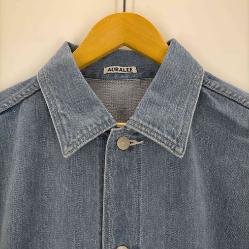 オーラリー AURALEE 24ss SELVEDGE FADED LIGHT DENIM BLOUSON LIGHT INDIGO メンズ JPN:4