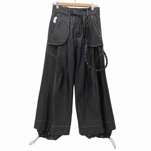 ナットエンペラー NUT EMPEROR PU leather wide pants メンズ JPN:2