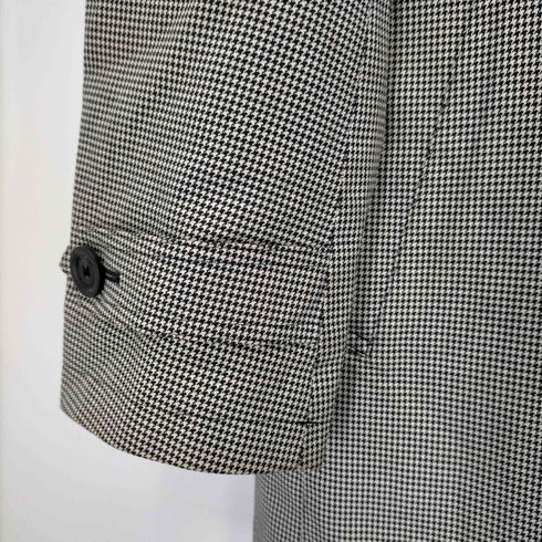 バーバリーブラックレーベル BURBERRY BLACK LABEL 千鳥格子 チンスト ハーフコート メンズ L