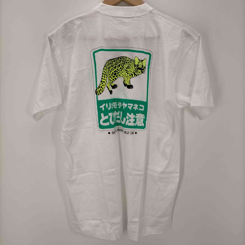 MANTA WAY シングルステッチ イリオモテヤマネコとびだし注意 Tee メンズ JPN:L