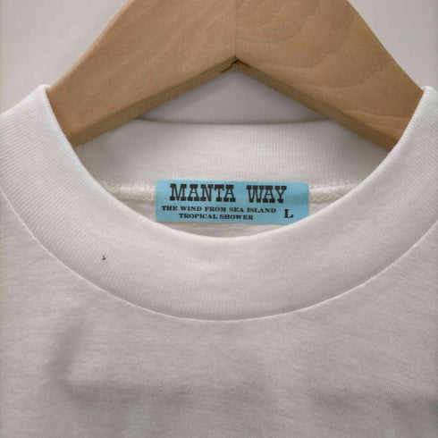 MANTA WAY シングルステッチ イリオモテヤマネコとびだし注意 Tee メンズ JPN:L