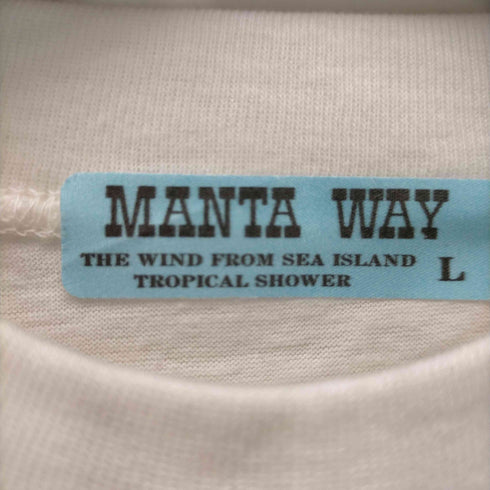 MANTA WAY シングルステッチ イリオモテヤマネコとびだし注意 Tee メンズ JPN:L