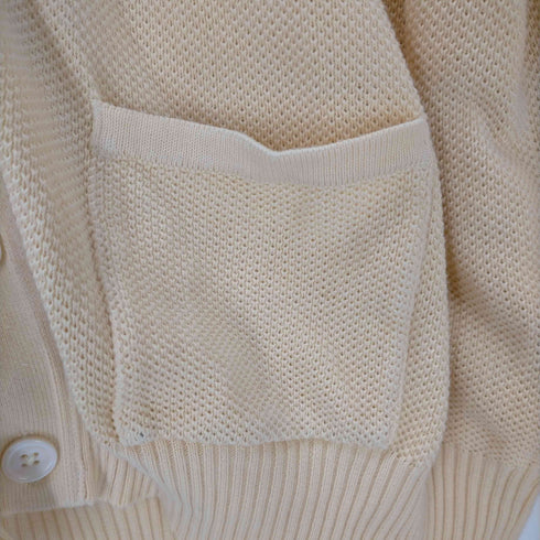 ポロバイラルフローレン Polo by RALPH LAUREN MADE IN GREAT BRITAIN ゴルフエンブレム 畦網 コットン カーディガン メンズ import:M