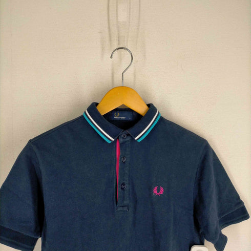 フレッドペリー FRED PERRY 月桂樹刺しゅう鹿の子ポロシャツ メンズ JPN:S
