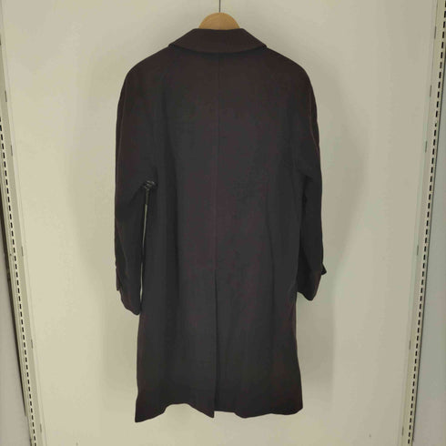 バーバリーズ BURBERRYS 80-90S 英国製 PURE CASHMERE 比翼 カシミヤ ステンカラー コート メンズ