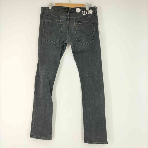 リー Lee カウレザーLEEパッチ ブラックデニム メンズ JPN:L