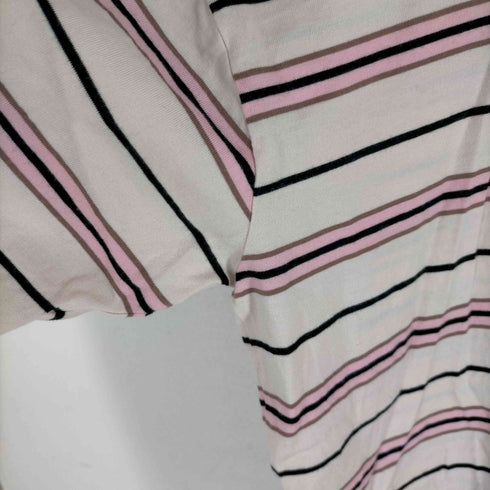 ロクビューティーアンドユースユナイテッドアローズ 6 BEAUTY & YOUTH UNITED ARROWS 22SS COTTON MULTI BORDER T-SHIRT レディース