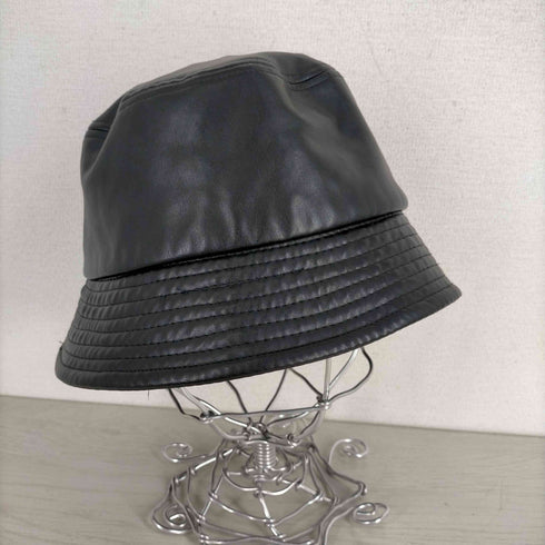アズールバイマウジー AZUL by moussy BUCKET HAT フェイクレザーバケットハット メンズ FREE