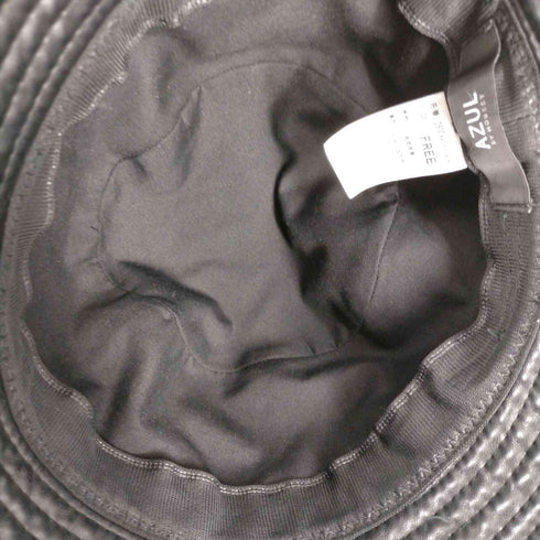 アズールバイマウジー AZUL by moussy BUCKET HAT フェイクレザーバケットハット メンズ FREE