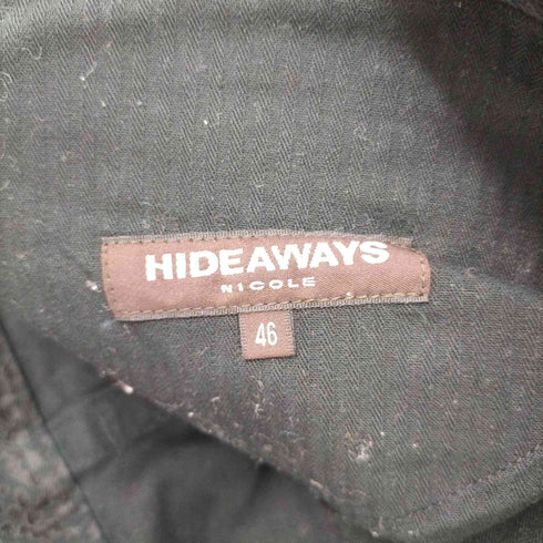 ハイダウェイニコル HIDEAWAYS NICOLE 00s フロッキーパイソンプリント ストレートデニムパンツ メンズ JPN:46
