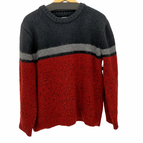 アレッジ ALLEGE 17AW ウール トリコカラークルーネックニット メンズ JPN:2