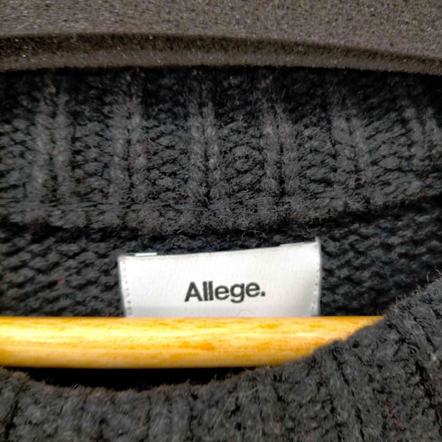 アレッジ ALLEGE 17AW ウール トリコカラークルーネックニット メンズ JPN:2