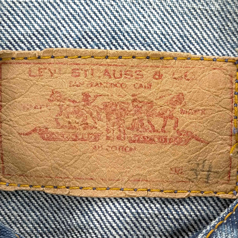 リーバイス Levis マカオ製 ボタン裏350 極東ヴィンテージ デニムジャケット メンズ US:34