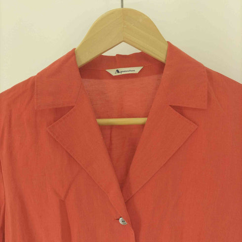 アクアスキュータム AQUASCUTUM コットン リネン シャツ ジャケット レディース