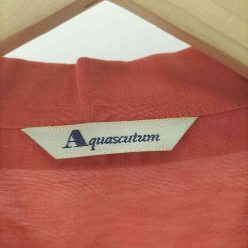 アクアスキュータム AQUASCUTUM コットン リネン シャツ ジャケット レディース