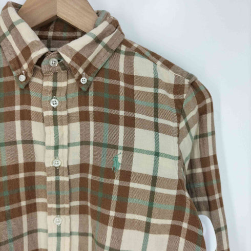 ラルフローレン RALPH LAUREN CLASSIC FIT ポニー刺繍 ボタンダウンチェックシャツ メンズ import:XS