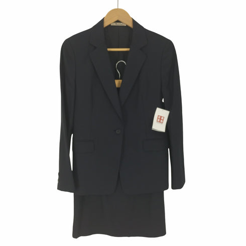 アクアスキュータム AQUASCUTUM シルク混 1Bテーラード ジャケット スカート セットアップ レディース