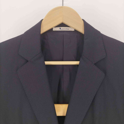 アクアスキュータム AQUASCUTUM シルク混 1Bテーラード ジャケット スカート セットアップ レディース