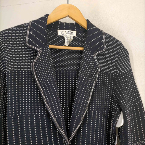 エスカーダ ESCADA ドイツ製 ステッチデザイン3Bテーラードジャケット レディース JPN:34