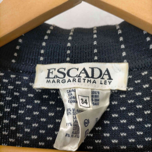 エスカーダ ESCADA ドイツ製 ステッチデザイン3Bテーラードジャケット レディース JPN:34
