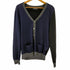 メティキュラス ニットウェア Meticulous knitwear パネル切り替え ウールVネックカーディガン メンズ import:L
