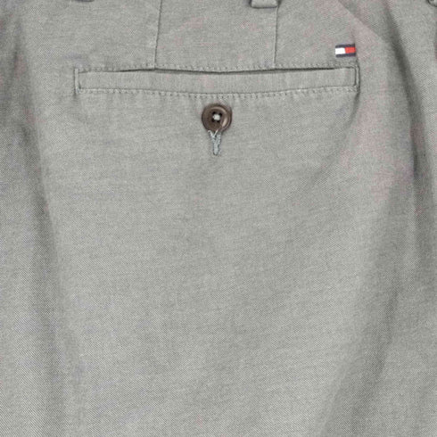 トミーヒルフィガー TOMMY HILFIGER CUSTOM TAILORED ノータックテーパードスラックス TH ZIPPER メンズ