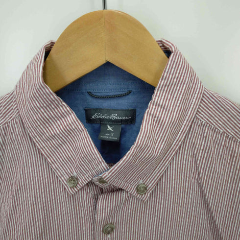 エディーバウアー Eddie Bauer シアサッカー BDストライプシャツ メンズ JPN:S