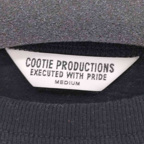 クーディプロダクション cootie productions フロントロゴプリント クルーネックL/Sカットソー メンズ JPN:M