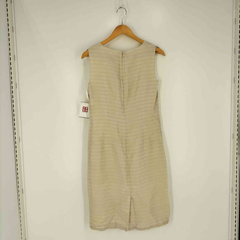 ランバンコレクション LANVIN COLLECTION シルクモヘヤブレンド ボーダー ノースリーブワンピース レディース 38