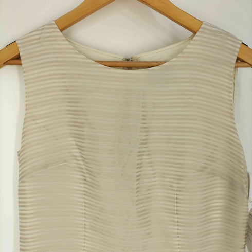 ランバンコレクション LANVIN COLLECTION シルクモヘヤブレンド ボーダー ノースリーブワンピース レディース 38