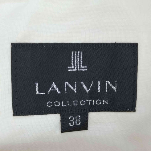ランバンコレクション LANVIN COLLECTION シルクモヘヤブレンド ボーダー ノースリーブワンピース レディース 38