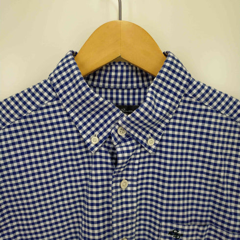 エディーバウアー Eddie Bauer フロント刺繍 ギンガムチェック BDチェックシャツ メンズ JPN:S