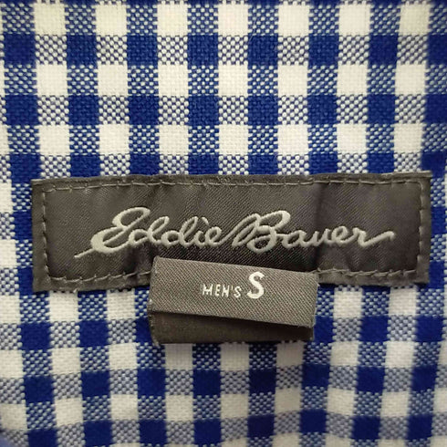 エディーバウアー Eddie Bauer フロント刺繍 ギンガムチェック BDチェックシャツ メンズ JPN:S