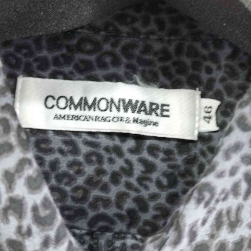 コモンウェアアメリカンラグシー COMMONWARE AMERICAN RAG CIE&Magine レオパード柄 S/Sシャツ メンズ 46