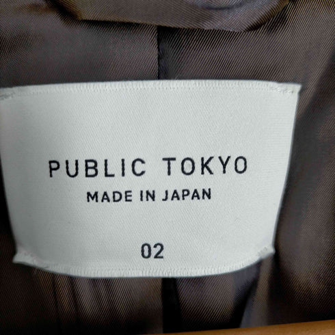 パブリックトウキョウ PUBLIC TOKYO カシミヤメルトンチェスターコート レディース 2