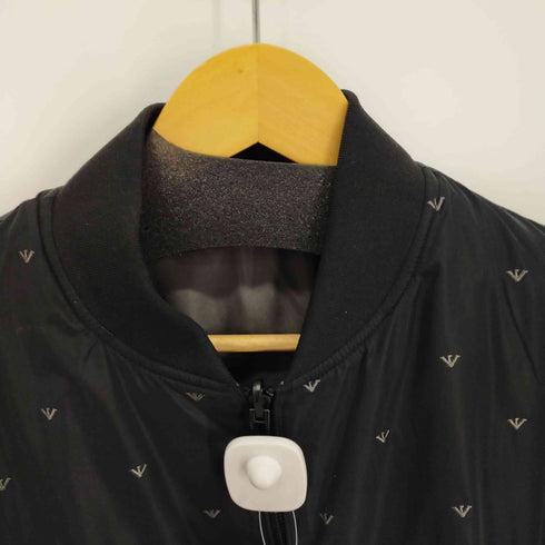エンポリオアルマーニ EMPORIO ARMANI ロゴ刺繍 リバーシブルボンバージャケット メンズ 46