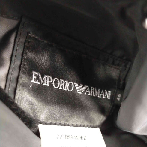 エンポリオアルマーニ EMPORIO ARMANI ロゴ刺繍 リバーシブルボンバージャケット メンズ 46