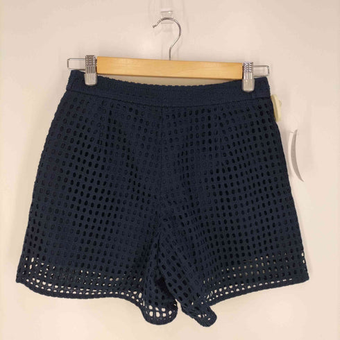 バーバリーズブルーレーベル BURBERRYS BLUE LABEL サイドジップ メッシュ ショーツ ショートパンツ レディース 38