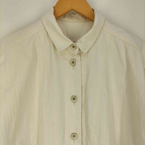 コットンハウスアヤ Cotton House Aya シャドーストライプ コットン ステンカラーコート レディース JPN:M