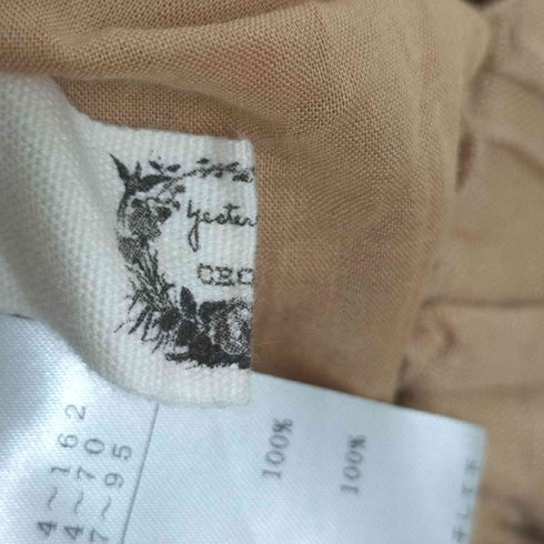 コットンハウスアヤ Cotton House Aya yesterday CROSS リネン ギャザーフレアスカート レディース JPN:M