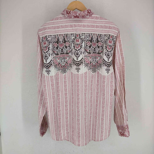 ゲス GUESS 00S ボタニカル柄 アロハ調 ロングスリーブシャツ メンズ import:M