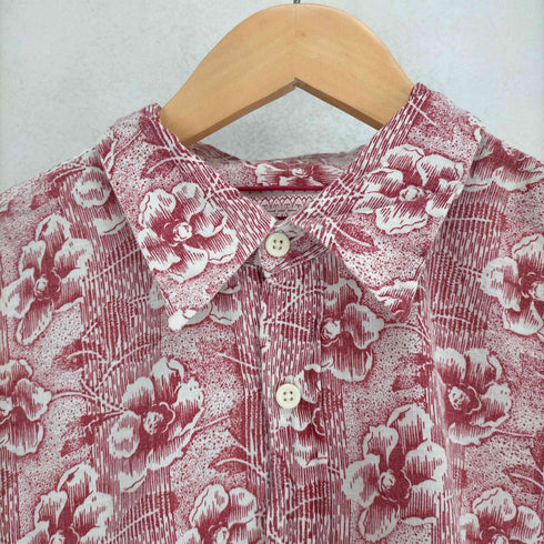 ゲス GUESS 00S ボタニカル柄 アロハ調 ロングスリーブシャツ メンズ import:M