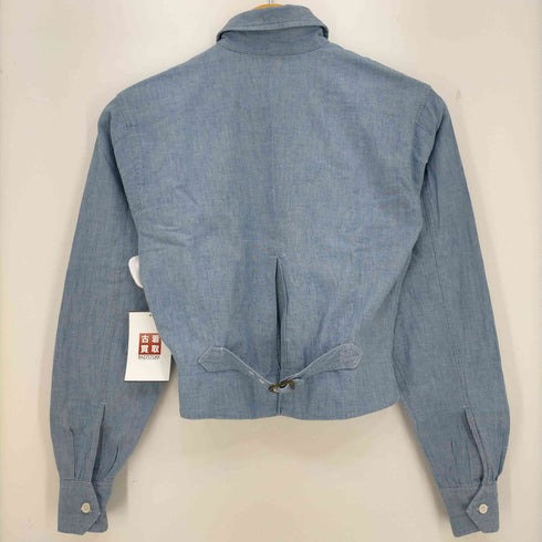 バナナリパブリック BANANA REPUBLIC 80s SAFARI&TRAVEL サファリ&トラベル クロップドシャンブレーシャツ レディース 4