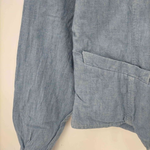 バナナリパブリック BANANA REPUBLIC 80s SAFARI&TRAVEL サファリ&トラベル クロップドシャンブレーシャツ レディース 4